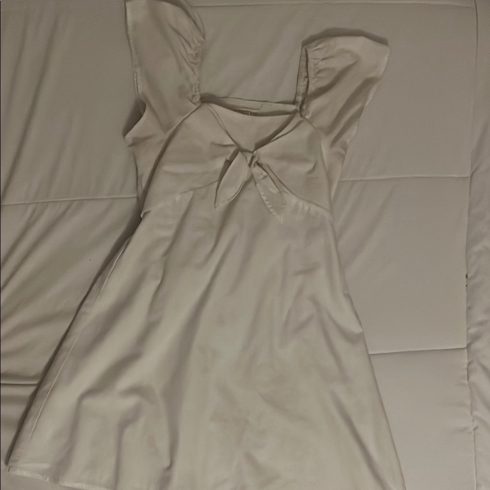 Copper Key Ruffle Bow Dress